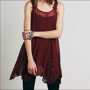 Free People Beaded Slip Dress